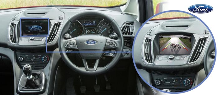 ford c-max focus reversing camera screen